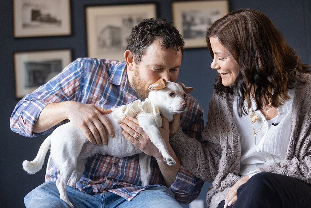 Maeve with her family